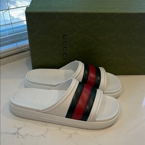 Gucci Men Ace Rubber Slides